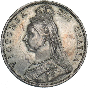 1887 Halfcrown - Victoria British Silver Coin - Very Nice - Picture 1 of 2