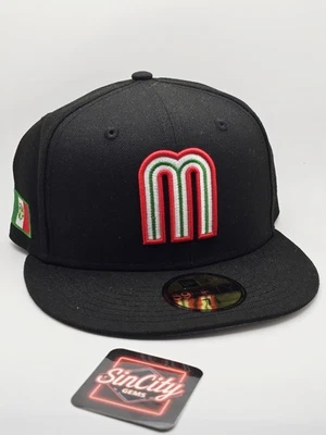 Nueva Era Selección Nacional de México Clásico Mundial de Béisbol 59FIFTY Gorra Ajustada Talla 7 3/8 Foto 1 de 4