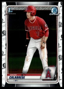 2020 1st Bowman Chrome David Calabrese 3 Card Lot #BD-103 Los Angeles Angels - Bild 1 von 2