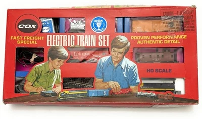 Vintage Cox HO scale Electrical Train Set FAST FREIGHT SPECIAL Complete- RERE!! - Image 1 of 4