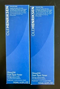 TWO Ole Henriksen Transform Glow2OH Dark Spot Toners 6.5 oz Each NEW & SEALED - Picture 1 of 11