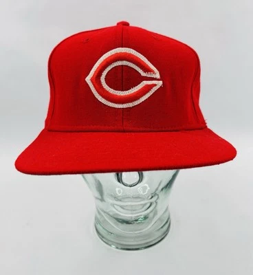 Vintage 1980s Cincinnati Reds Snapback Hat New Era Pro Model DuPont Visor - Image 1 of 4