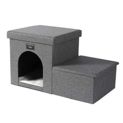 Ahsfield & Harkness 2 Step Pet Stairs, Ladder for Cats or Small Dogs - Image 1 of 4