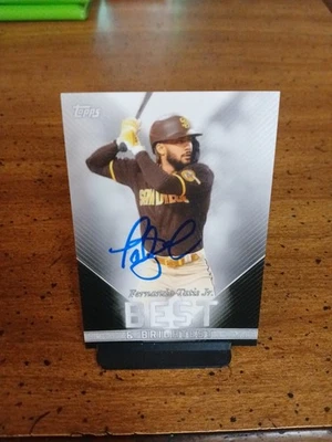 2022 Topps Autographed No COA Fernando Tatís Jr #10 San Diego Padres. - Image 1 of 4