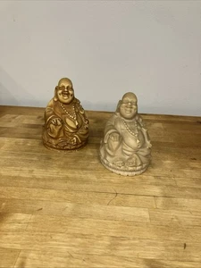 Chinese resin Happy Laughing Buddha Statue Buddhism - Picture 1 of 9