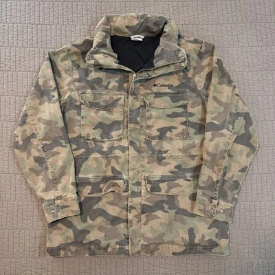 Columbia Tummil Pines Chaqueta de Campo Hombres Grande Camuflada Oculta Capucha Tareas Abrigo Utilitario Foto 1 de 4