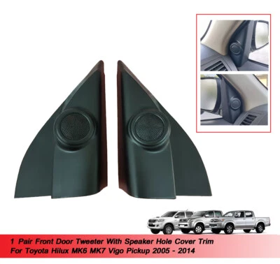 Front Door Tweeter Speaker Hole Cover Trim For Toyota Hilux Vigo 2005 - 2014 - Изображение 1 из 4