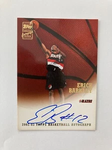 2002-03 Topps Autograph #TA-EB Eric Barkley Blazers - Picture 1 of 2