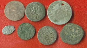 Poland Lithuania Sweden 1652 Golden Horda Russia Latvia Hungary LOT 7 coins 439 - Picture 1 of 2