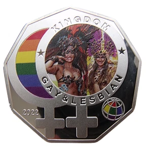 SCHWULES & LESBISCHES KÖNIGREICH LGBT - AUSTRALIEN 20 EURO 2022 STOLZ REGENBOGENFLAGGE 40mm - Bild 1 von 4