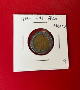 1994 $1 PESO Bi-Metallic MEXICO COIN - NICE WORLD COIN !!! - Picture 1 of 2