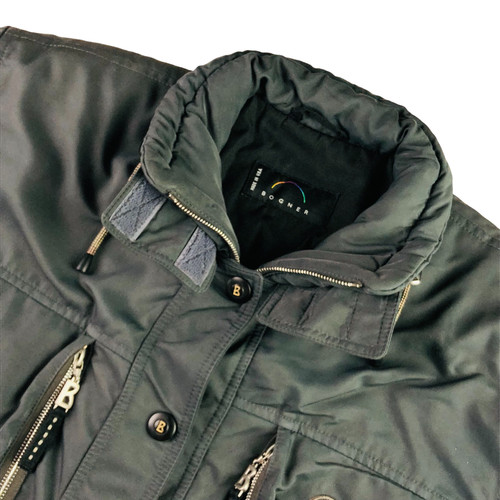 VETEMENTS Giacca da sci neve Bogner donna imbottita in fibra full zip grigia • USA• taglia 12