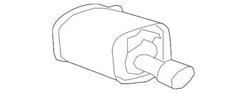 Silenciador de escape trasero derecho genuino GM 2012-2017 Chevrolet Caprice PPV 92457054 Foto 1 de 2