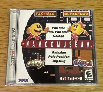 Namco Museum Sega Dreamcast Complete Pac Man Galaga Dig-Dug 2000 Release Date - Image 1 of 4