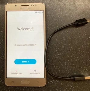 Smartphone Samsung Galaxy J5 2016 Dorado O2 Android Pantalla Táctil Teléfono Móvil - Imagen 1 de 8