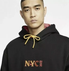 Nike Men’s Sportswear NYC Chinatown Pullover Hoodie Black Sz X Large CW4777-010 - Picture 1 of 5