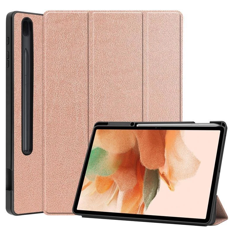 Leather Case For Samsung Galaxy Tab S7 S7+ S7 FE Soft Smart Cover Folio Stand - Image 1 of 4