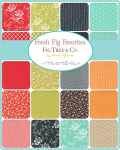 Moda FRESH FIG FAVORITES 40 1.5" Quilt Fabric Strips 20410HB Honey Bun Fig Tree - Picture 1 of 1