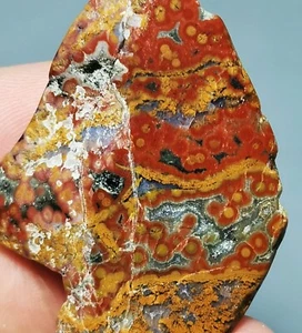 Natural Round Eye 8th Vein Ocean Jasper Agate Quartz Reiki Stone Healing - Picture 1 of 10