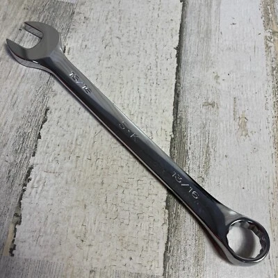 SK Hand Tools 88226 13/16” 12pt SuperKrome Combination Wrench USA 10" Long NOS - Image 1 of 4