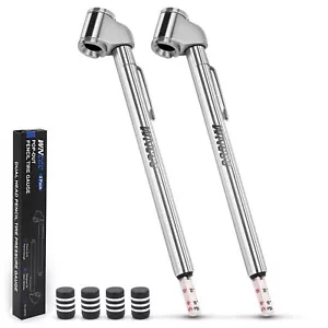 Pencil Tire Pressure Gauge 2 Pack 10120psi Dual Head Air Gauge Tire Pressure Hea - Picture 1 of 6