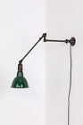 Vintage Industrial Antique Steel Dugdills Factory Machinist Lampa zadaniowa Światło
