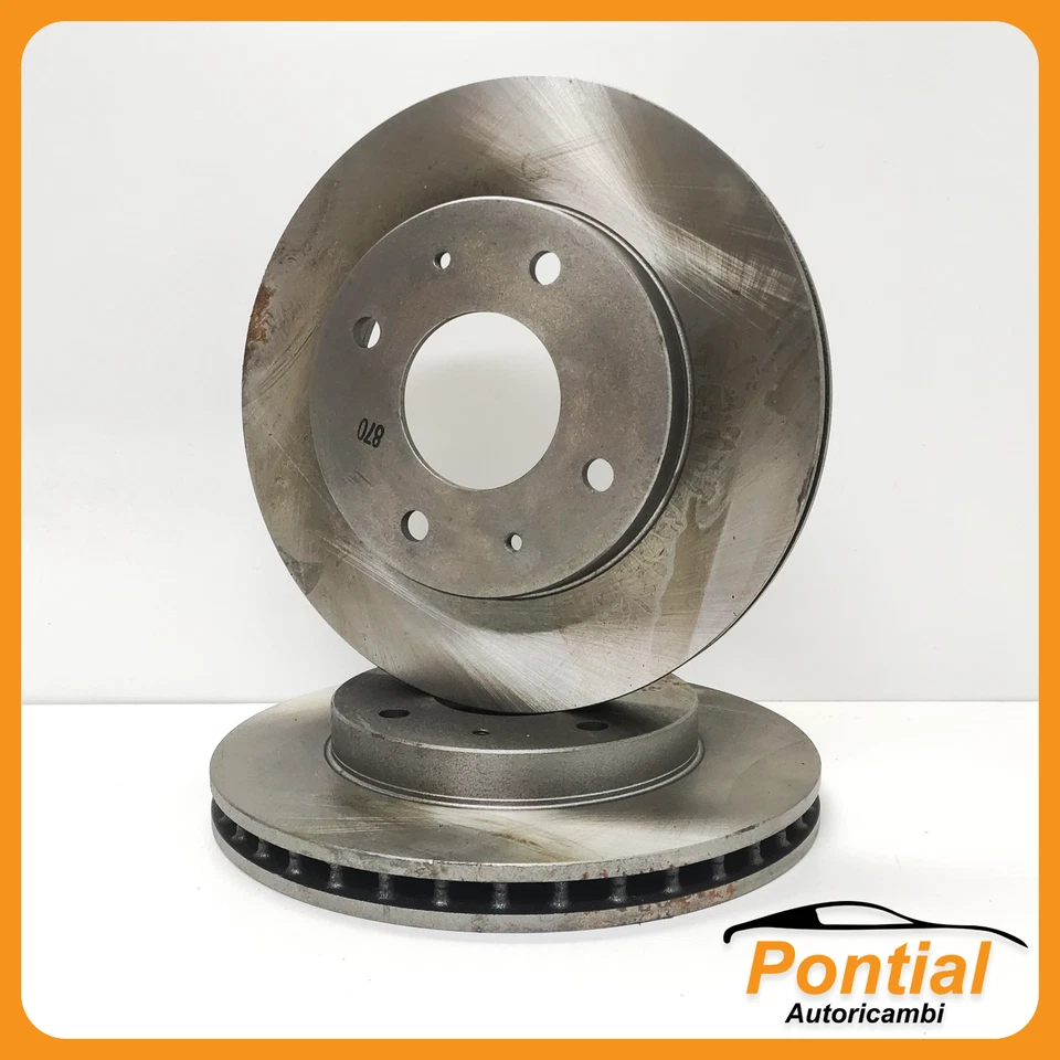 MAGNETI MARELLI COPPIA DISCHI FRENO ANTERIORI VOLVO V40 S40 MITSUBISHI Foto 1 de 3