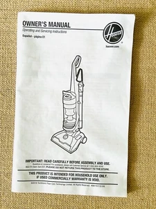 Hoover Upright Vacuum Cleaner Owner's Manual Generic Models 3 Languages - Picture 1 of 3