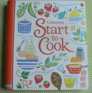 Usborne START TO COOK, spiral-hardcover, NEW Abigail Wheatley 190-pages EDC - Picture 1 of 16