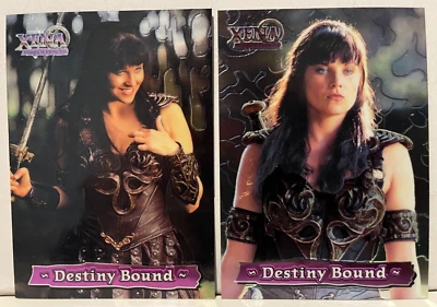 Xena Series III Three Topps 1999 Destiny Bound Chase Card Set of 2 - Image 1 of 2