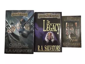 R. A. Salvatore The Legacy HC Silent Blade HC 1st/1st Spine of the World PB Lot - Picture 1 of 24