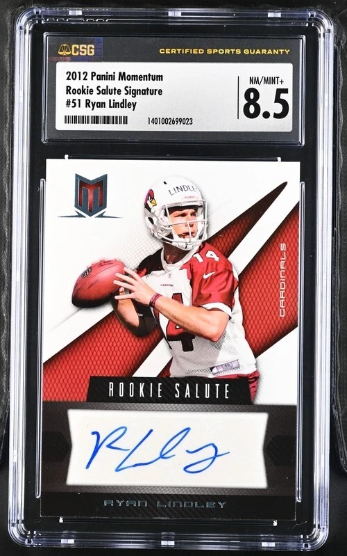 2012 Panini Momentum Rookie Salute Signature #51 Ryan Lindley Autographed - Image 1 of 2