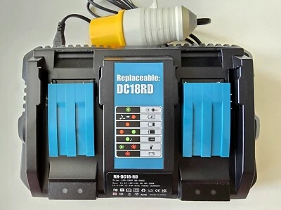 110V Twin Duo Charger For Makita Batteries 14.4-18V LXT