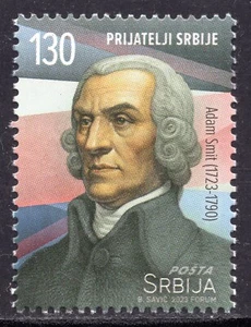 2126 - Serbia 2023 - Adam Smith - Scottish Economist - Philosopher - MNH - Picture 1 of 2