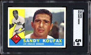 1960 Topps #343 Sandy Koufax SGC 5 CENTERED - Picture 1 of 2