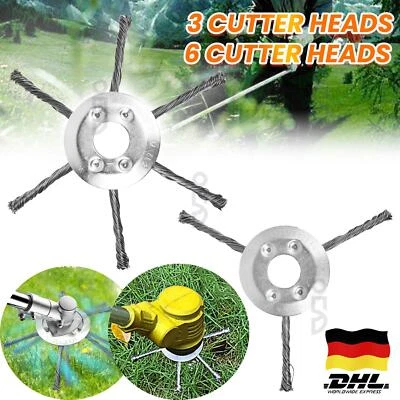 ACELECTRONIC Motorsense Rasentrimmer Freischneider Stahldraht Unkrautbürste Grasschneidekopf