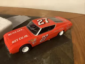 DONNIE ALLISON AUTOGRAPHED 1969 FORD TORINO COBRA DIECAST W/COA & CARD W/BOX - Picture 1 of 12