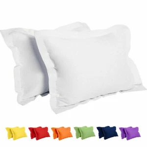 2 Pack Standard Queen King Microfiber Pillow Shams Pillowcase Cover Home Bedding - Picture 1 of 34
