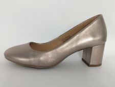 NEW Aerosoles Eye Candy Leather Pumps Women's Size 5 Bronze Champagne NWOB