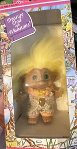 1991 Vintage Treasure Troll with Wishstone ACE Novelty Co Inc - Picture 1 of 4