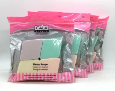 4x Cala Studio makeup sponges 4 count for foundation or pressed powder New R13 - Изображение 1 из 2