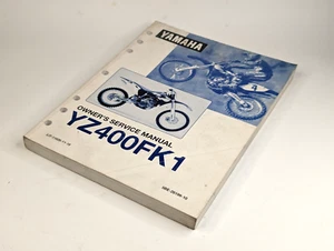 OEM Yamaha YZ400FK1 Owners Service Manual LIT-11626-11-19 - Picture 1 of 3