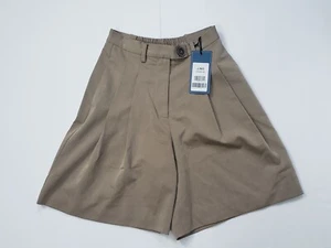 J.ING High Waisted Pleated Women's Size XS Khaki Shorts Bold & Romantic *BNWT* - Picture 1 of 12