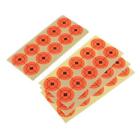 Pack of 250 Paper Target Fluorescent Orange Self-Adhesive Target Stickers