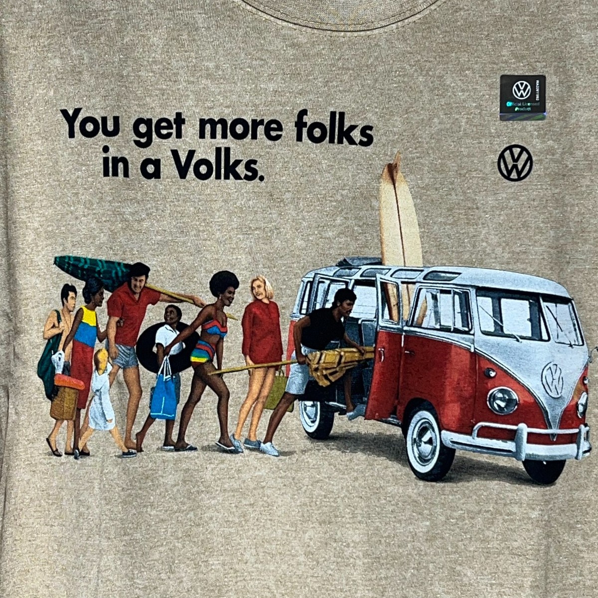 Camiseta Marca Hombre Camiseta Volkswagen Furgoneta T1 Estilo