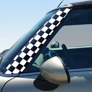 Checkers A Pillar Graphics - Set of 2 Decals for MINI Cooper - Gen 1 2 3 - Picture 1 of 28