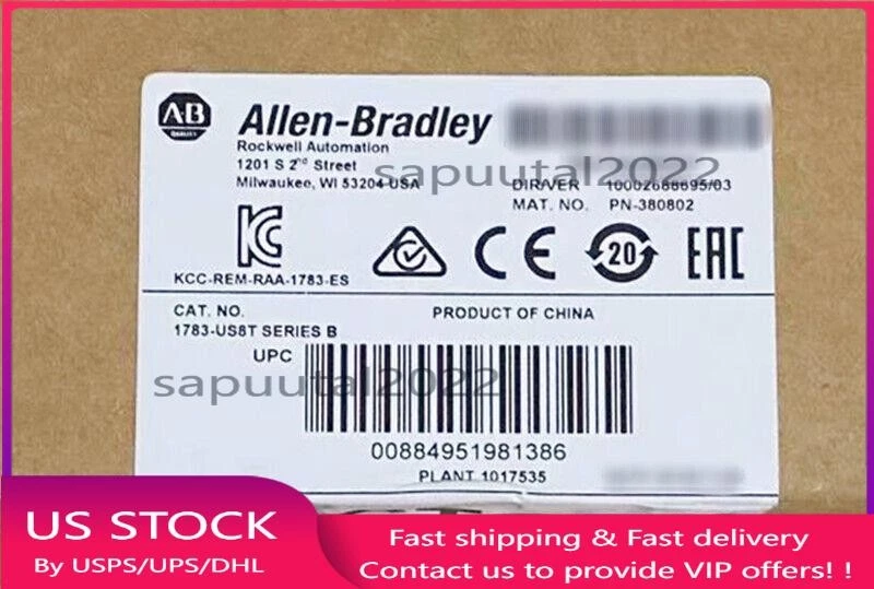 1 PCS New 1783-US8T Allen Bradley Stratix2000 Ethernet Switch Free Shipping - Image 1 of 1