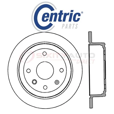 Centric C-TEK Disc Brake Rotor for 2004-2010 Chevrolet Optra 2.0L L4 - Kit bg - Imagem 1 de 4