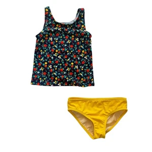 Lands' End Flaral Tankini Swimsuit Size 7 - Picture 1 of 8