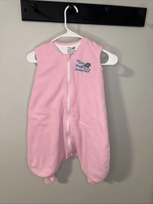 Baby Merlin's Magic Dream Saco Talla Grande 12-18 Meses (22-28 libras) Vellón Rosa Foto 1 de 4
